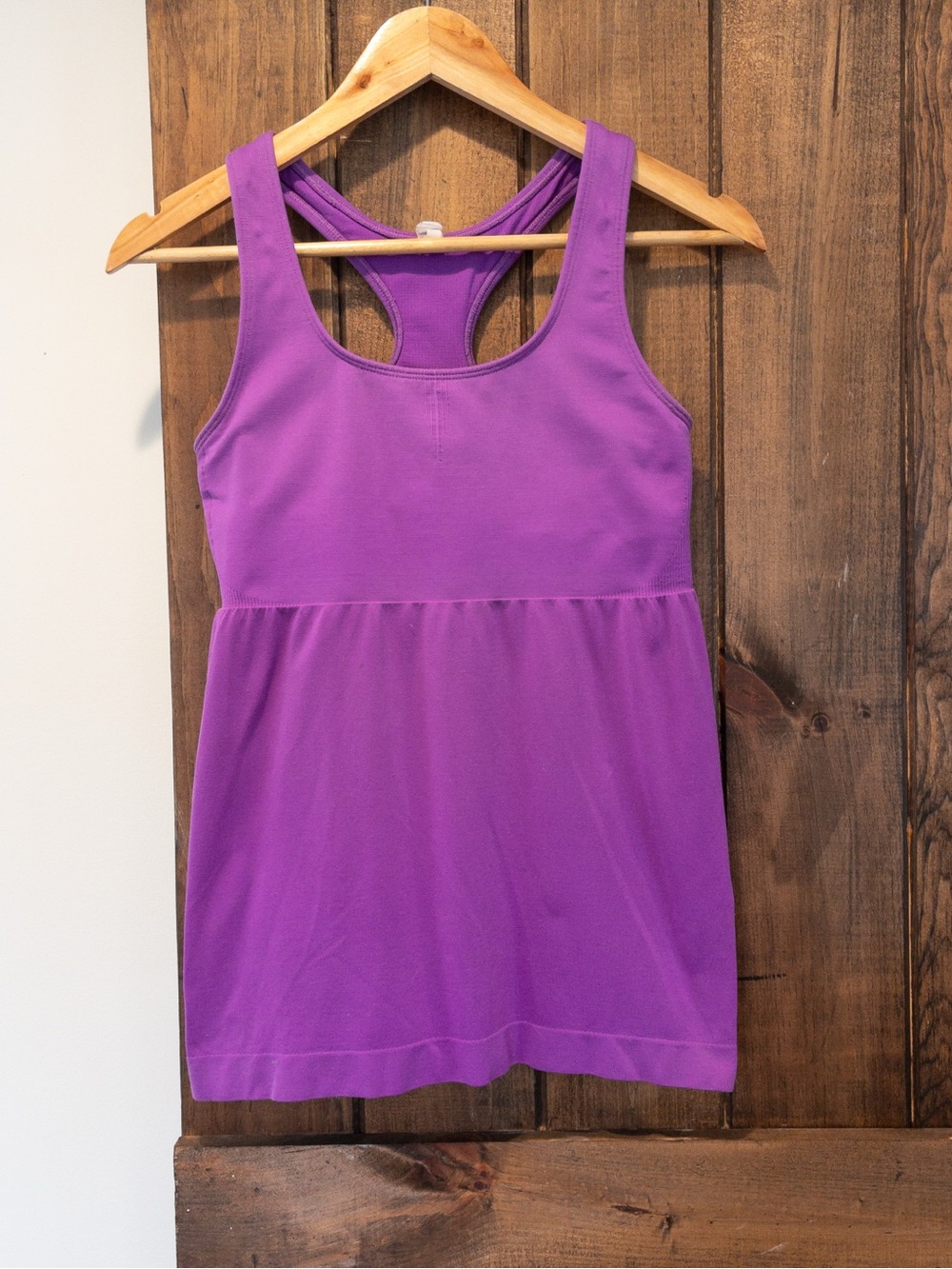 Aerie Pink Purple Racerback Empire Waist Bra Tank Medium Sporty Workout